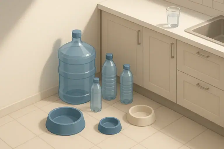 Emergency Water for Pets: How Much to Store and How to Serve It