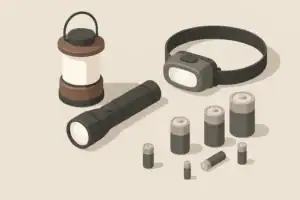 tabletop with essential low power home lighting options