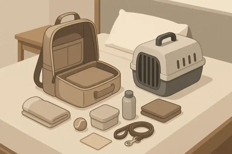 Go-Bag for Pets: Carriers, Food, Water, and Paperwork