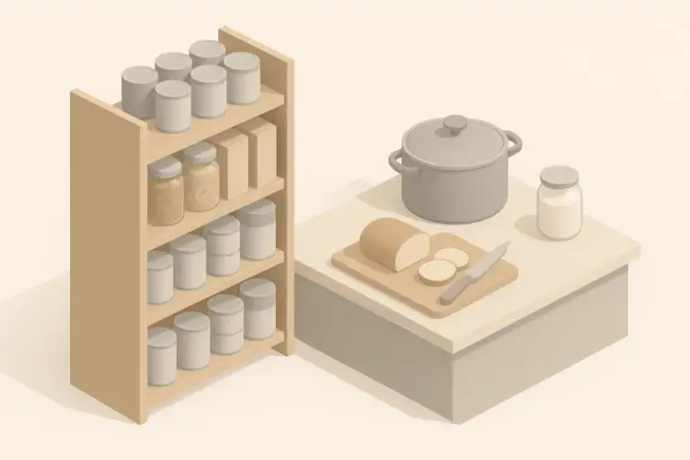 Pantry Labeling System: Expiration Dates, Meals, and Rotation Bins